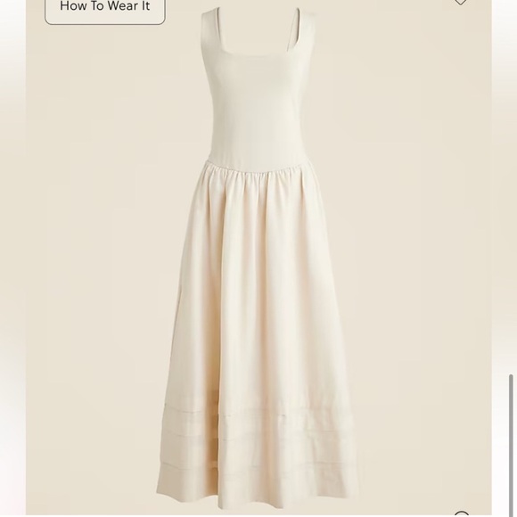 Drop Waist Mixy Dress in Natural - XS - Picture 5 of 7